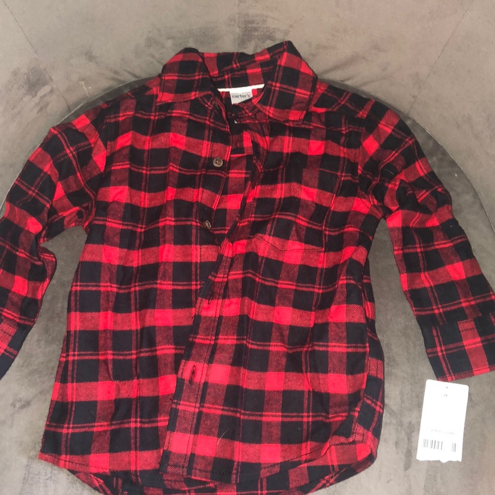 Toddler Boy Flannel Button Up Shirt